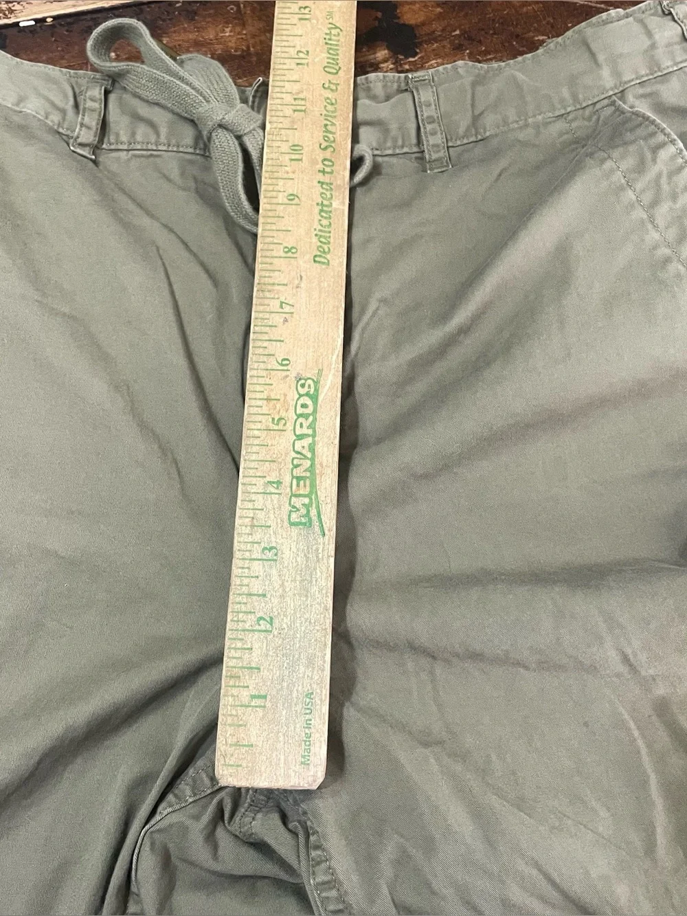 Polo Ralph Lauren Mens Cargo Jogger Pants Size M Army Green Zip Ankle